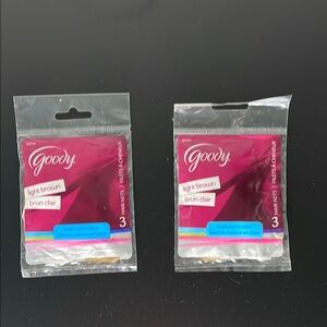 FREE w/purchase Goody NEW hair nets, 2 packs, 3 each, Light Brown dancer ballet